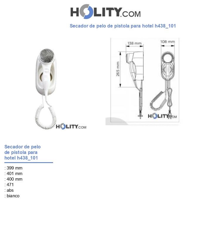 Secador de pelo de pistola para hotel h438_101