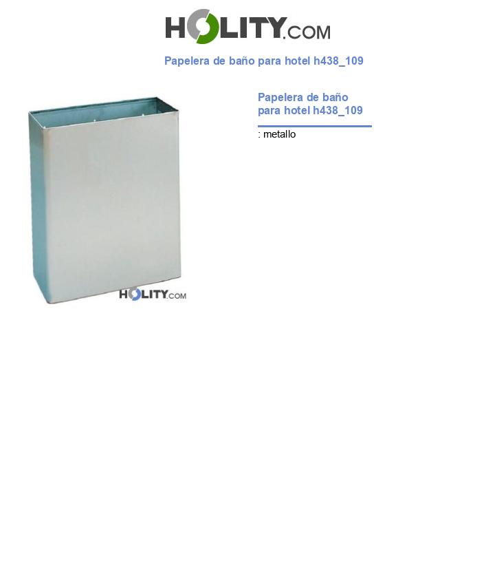 Papelera de baño para hotel h438_109