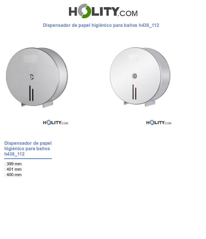 Dispensador de papel higiénico para baños h438_112