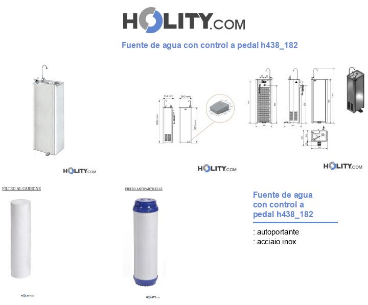 Fuente de agua con control a pedal h438_182