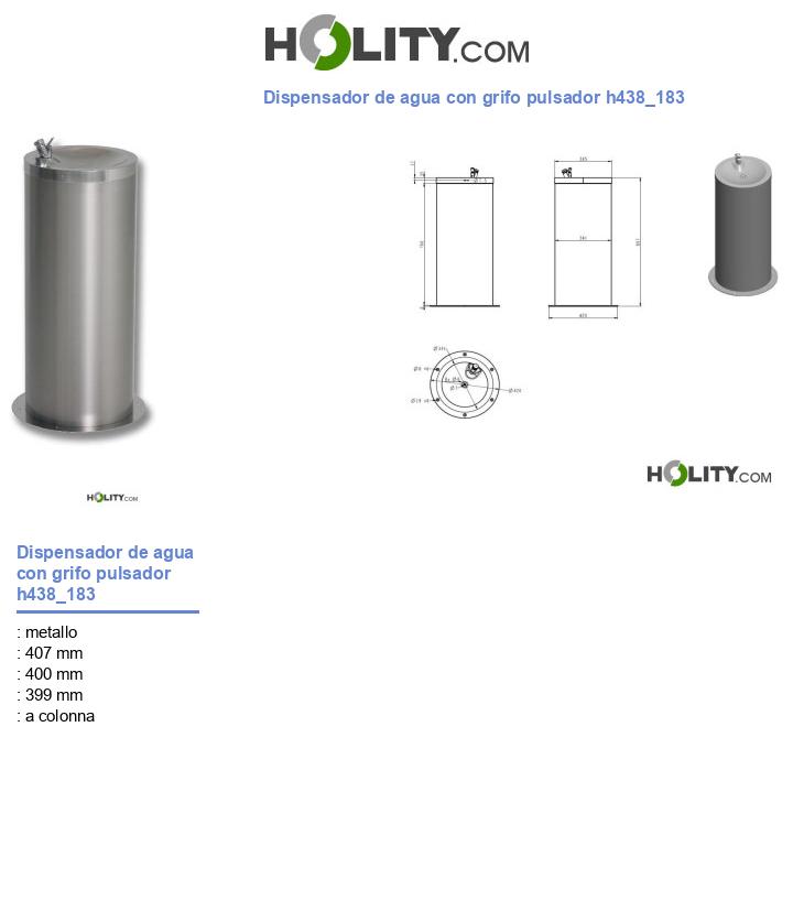 Dispensador de agua con grifo pulsador h438_183