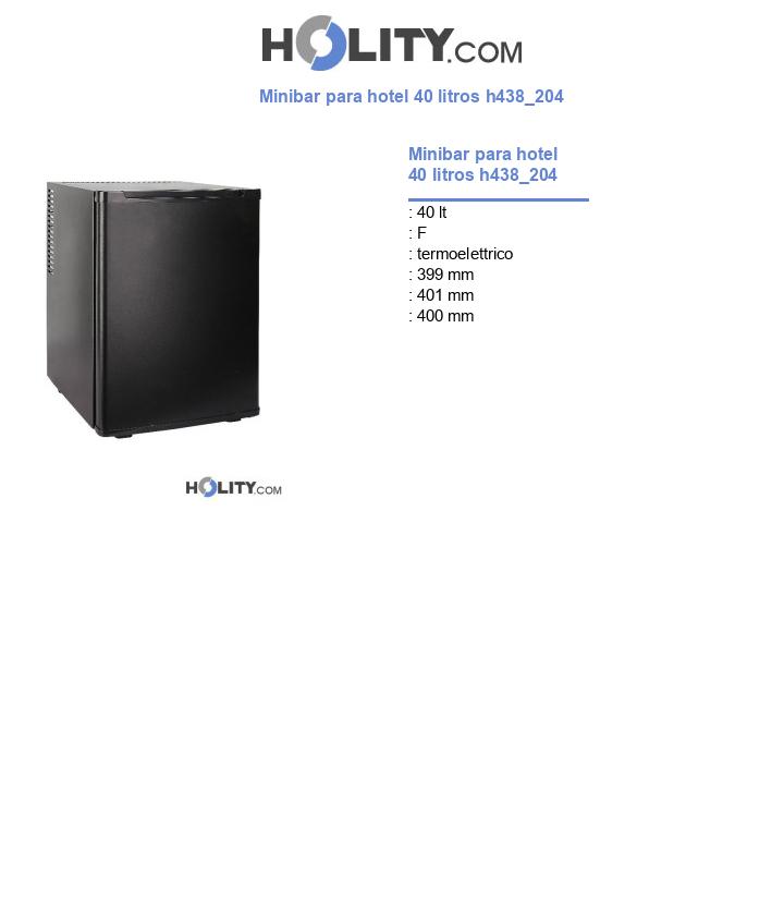 Minibar para hotel 40 litros h438_204