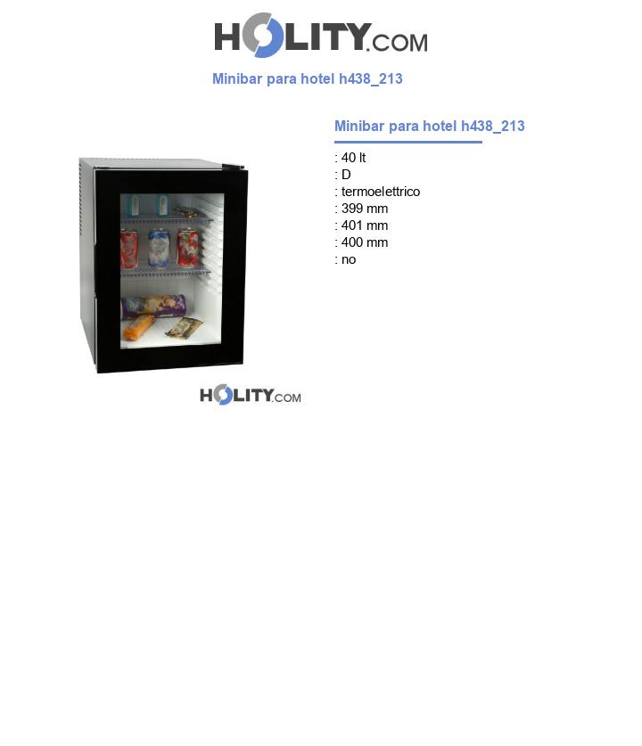 Minibar para hotel h438_213