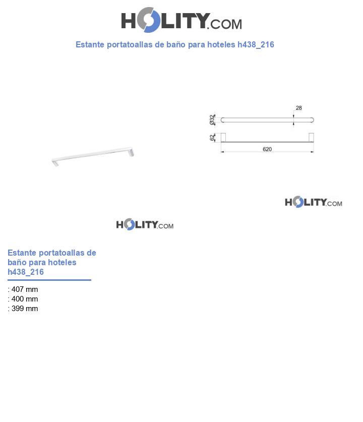 Estante portatoallas de baño para hoteles h438_216