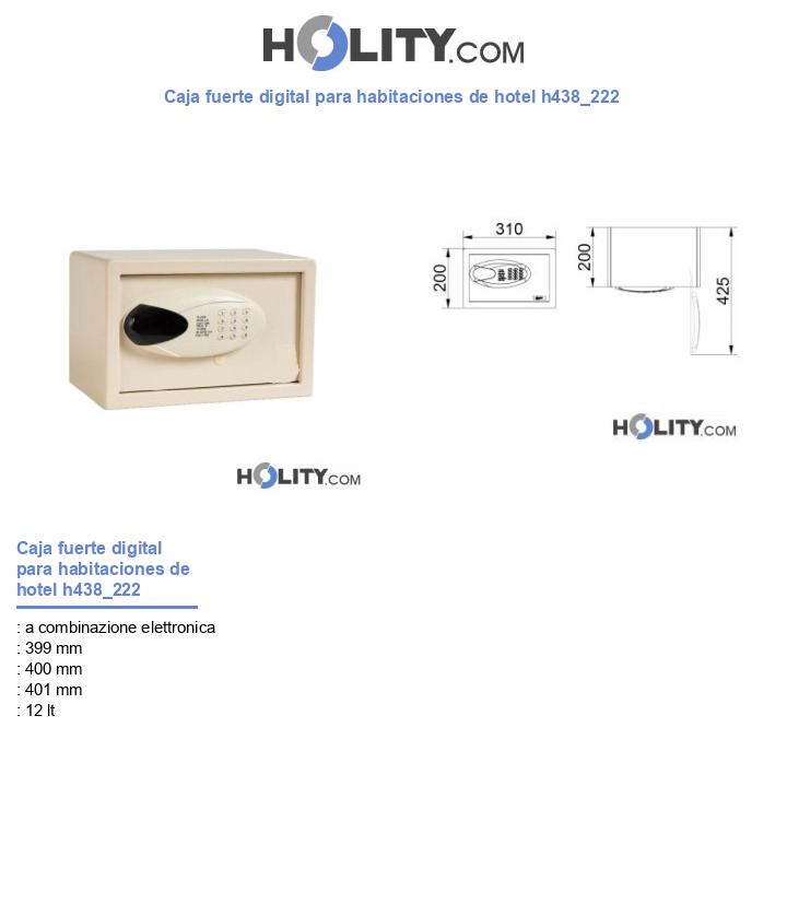 Caja fuerte digital para habitaciones de hotel h438_222