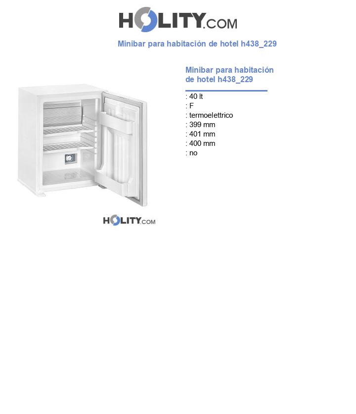 Minibar para habitación de hotel h438_229