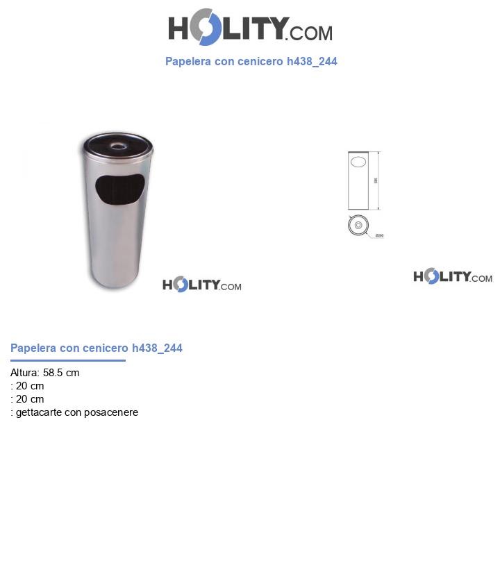 Papelera con cenicero h438_244