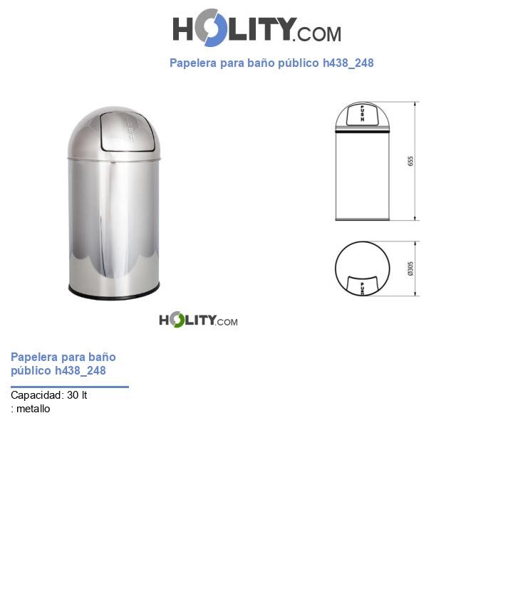 Papelera para baño público h438_248