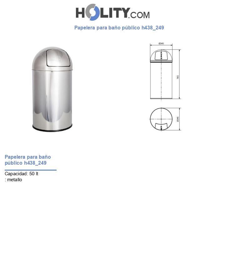Papelera para baño público h438_249