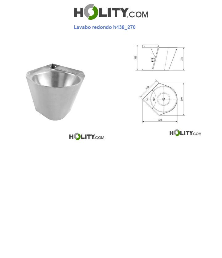 Lavabo redondo h438_270