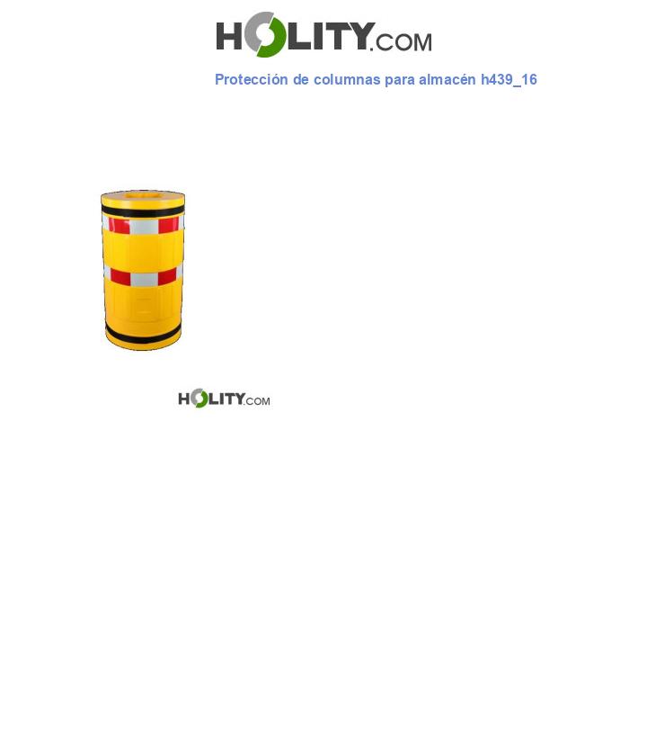 Protección de columnas para almacén h439_16
