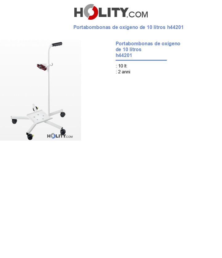 Portabombonas de oxígeno de 10 litros h44201