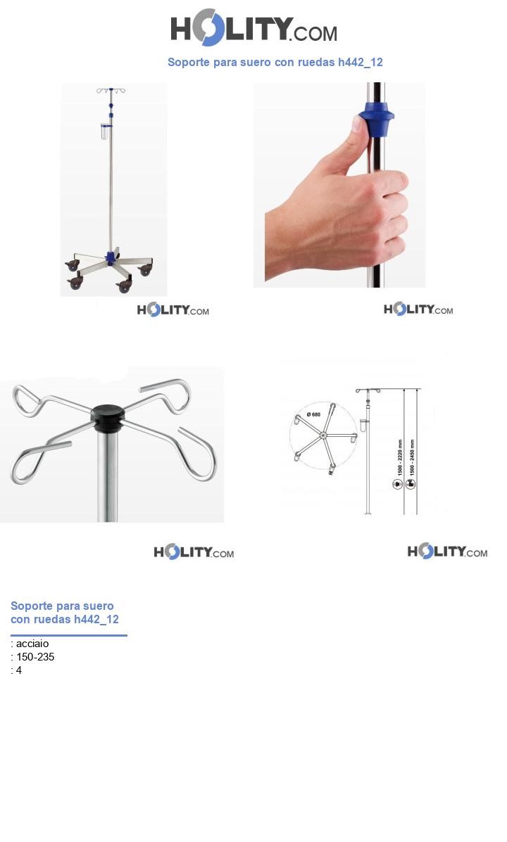 Soporte para suero con ruedas h442_12