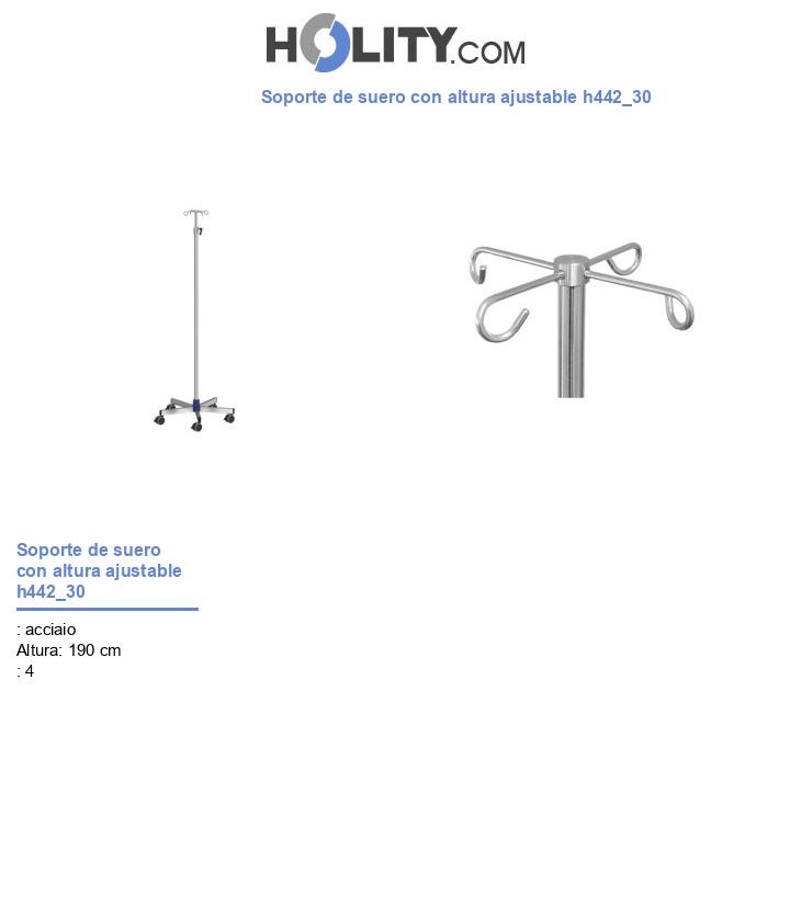 Soporte de suero con altura ajustable h442_30