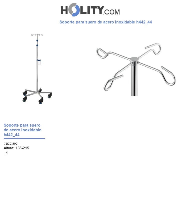 Soporte para suero de acero inoxidable h442_44