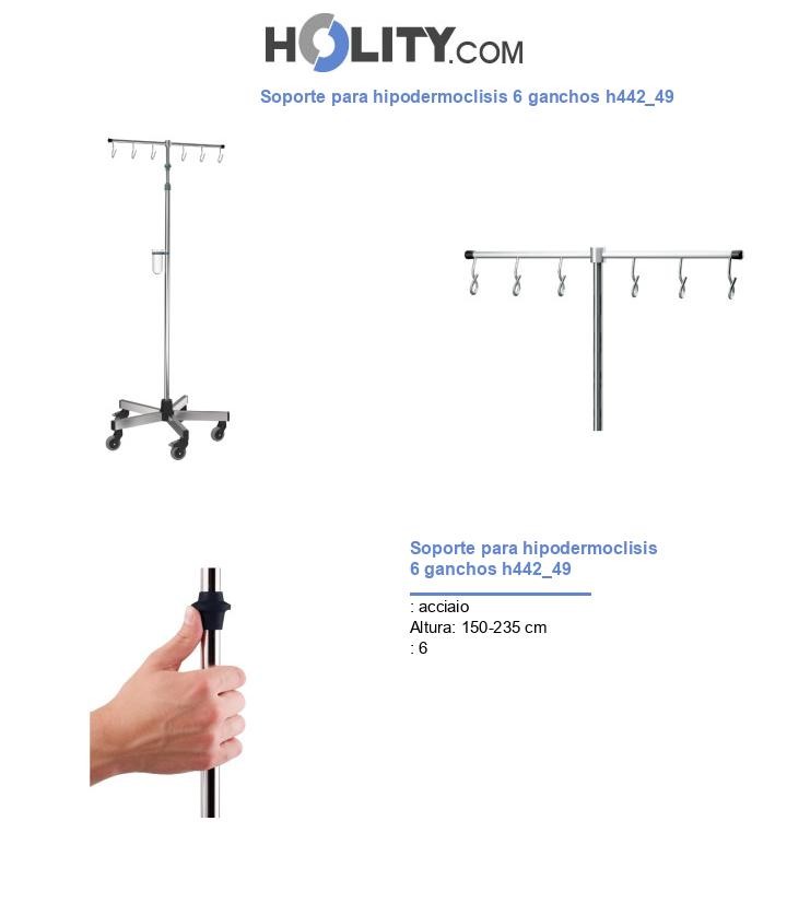 Soporte para hipodermoclisis 6 ganchos h442_49