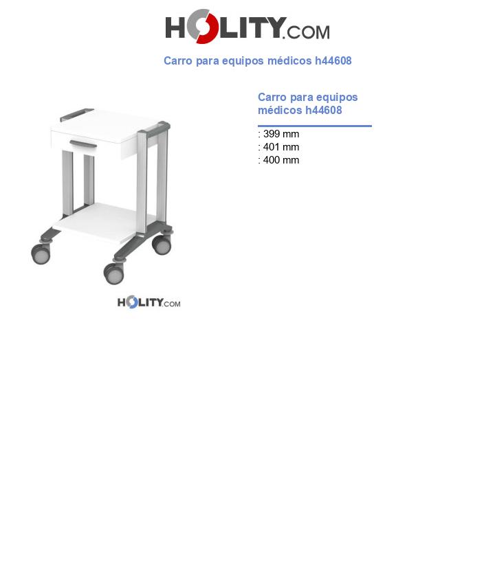 Carro para equipos médicos h44608