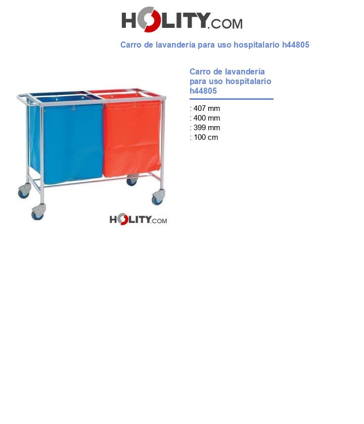 Carro de lavandería para uso hospitalario h44805