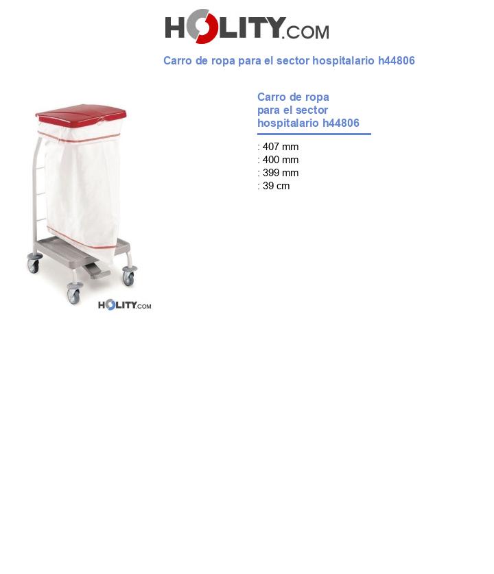 Carro de ropa para el sector hospitalario h44806