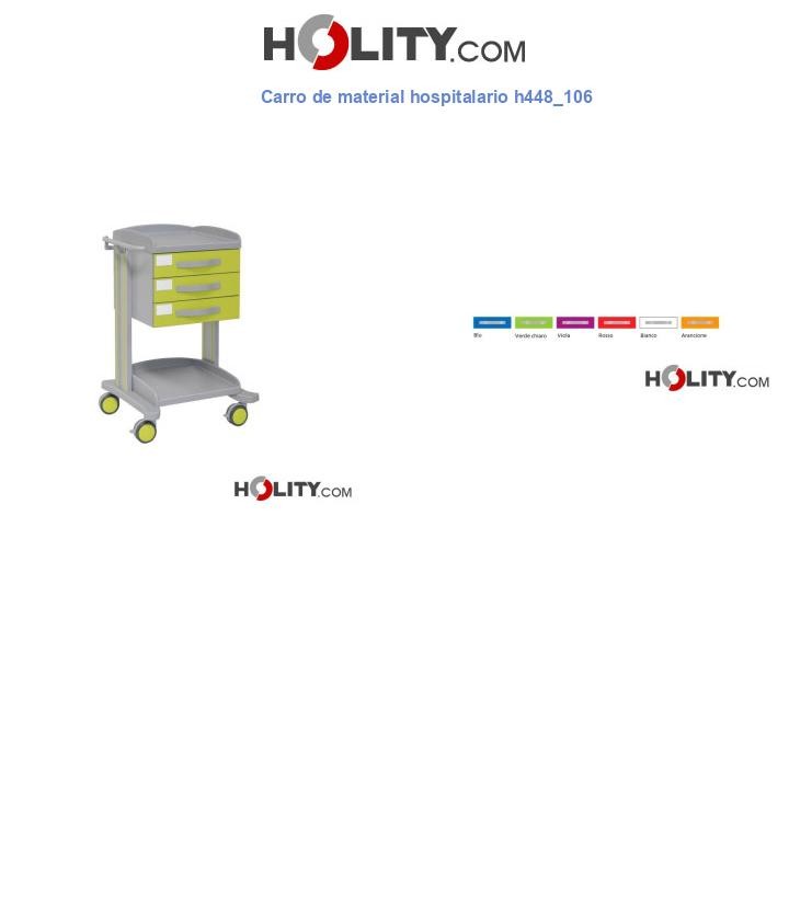 Carro de material hospitalario h448_106