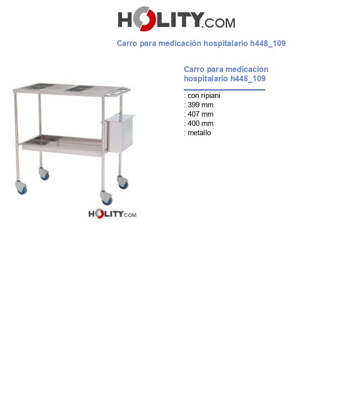 Carro para medicación hospitalario h448_109