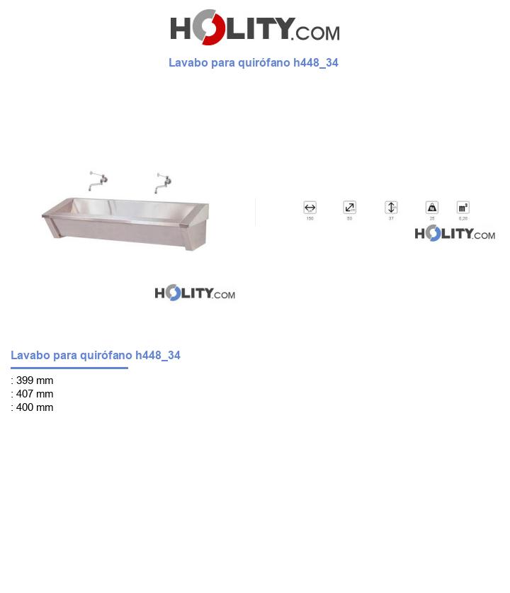 Lavabo para quirófano h448_34