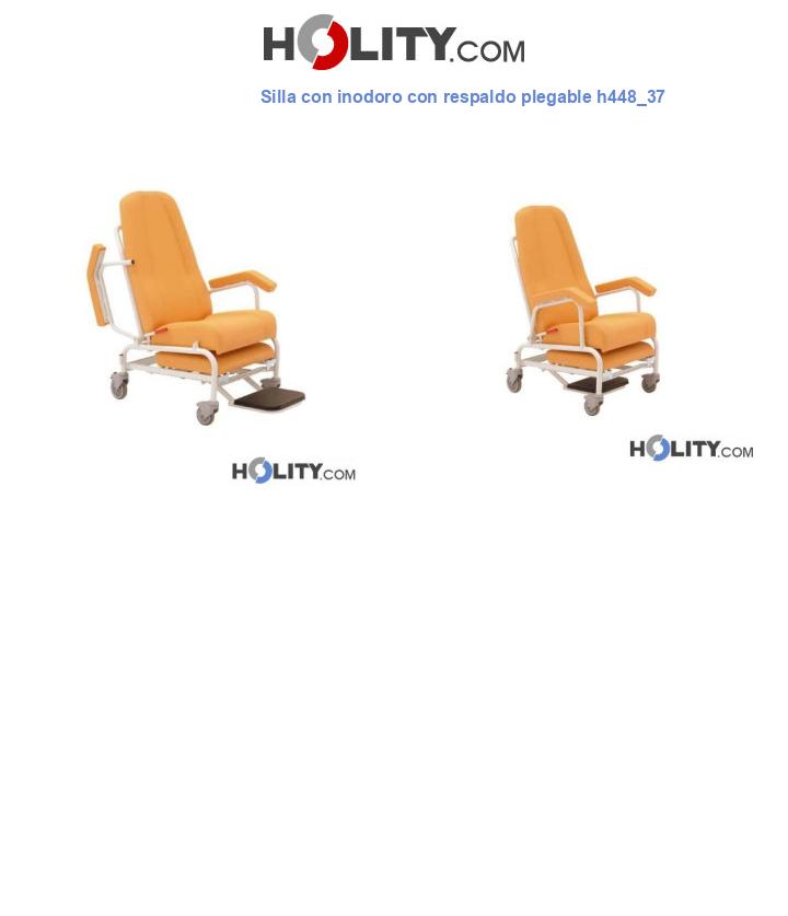 Silla con inodoro con respaldo plegable h448_37