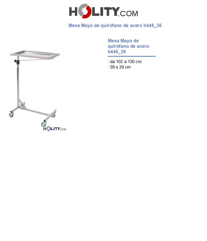 Mesa Mayo de quirófano de acero h448_38