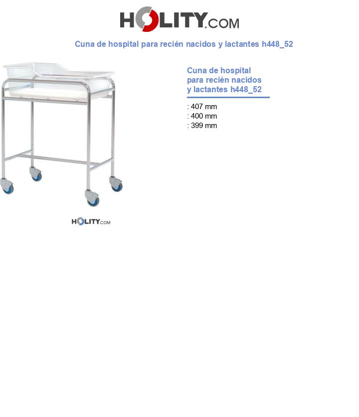 Cuna de hospital para recién nacidos y lactantes h448_52