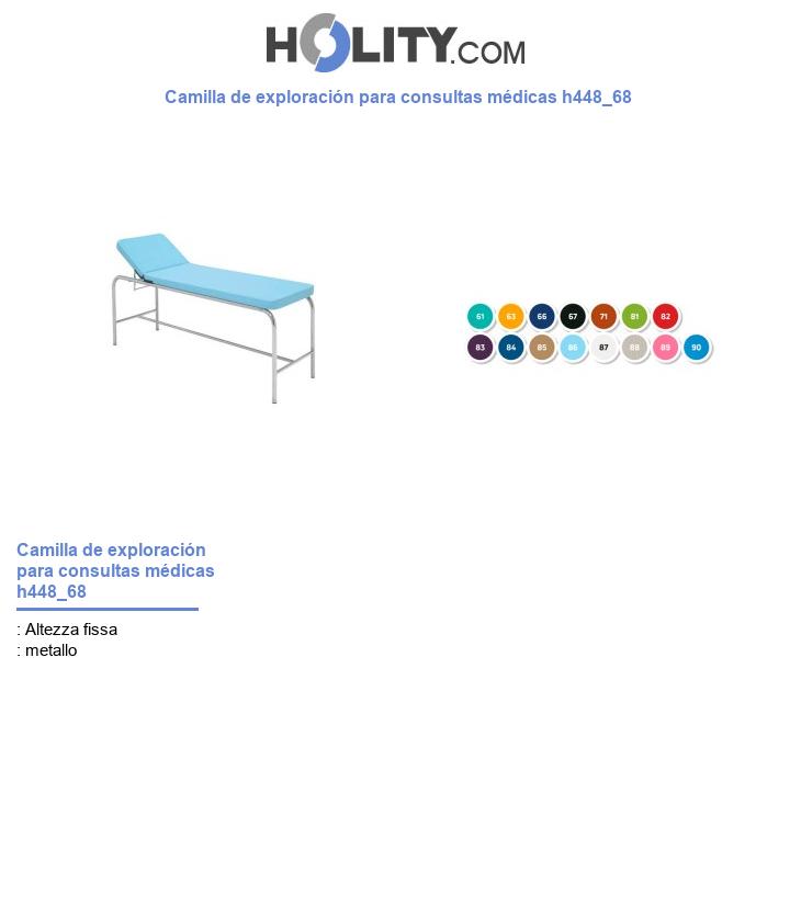 Camilla de exploración para consultas médicas h448_68