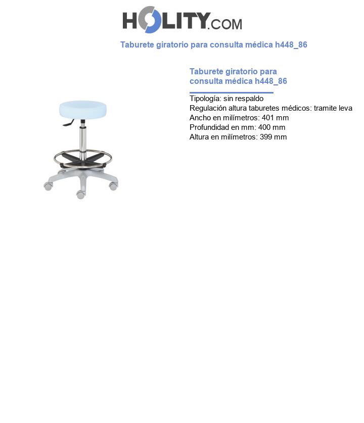 Taburete giratorio para consulta médica h448_86