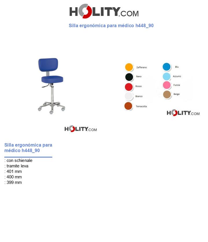 Silla ergonómica para médico h448_90