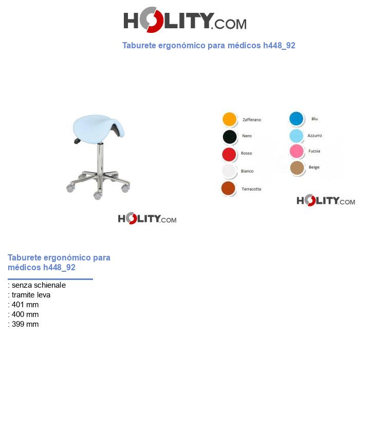 Taburete ergonómico para médicos h448_92