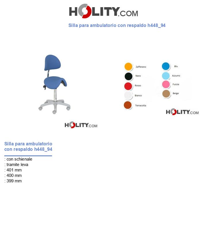 Silla para ambulatorio con respaldo h448_94
