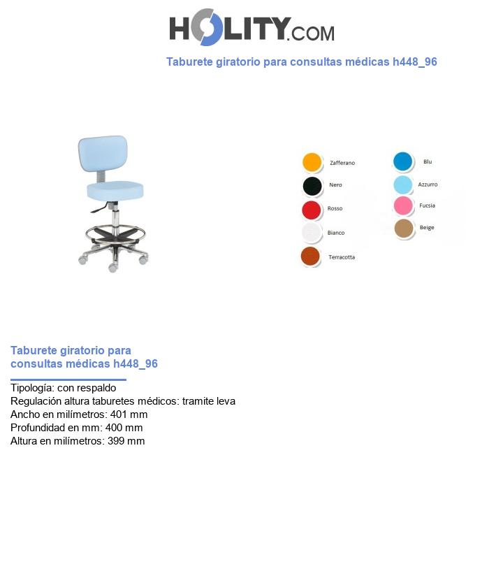 Taburete giratorio para consultas médicas h448_96