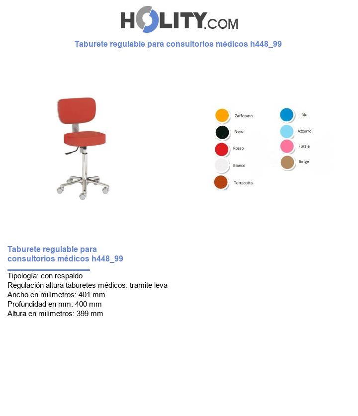 Taburete regulable para consultorios médicos h448_99
