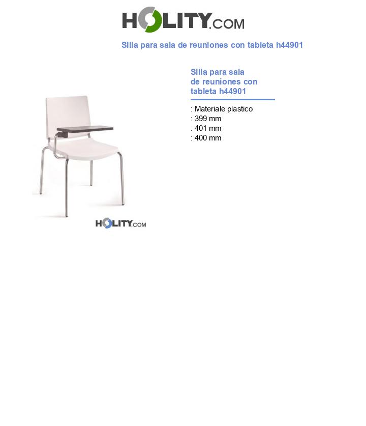 Silla para sala de reuniones con tableta h44901