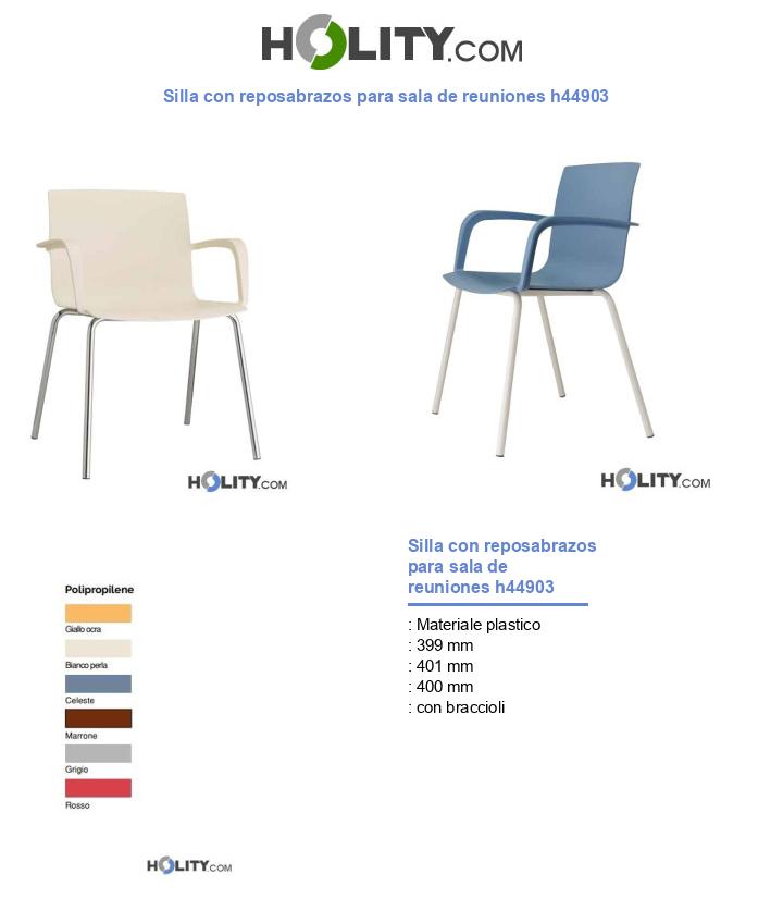 Silla con reposabrazos para sala de reuniones h44903