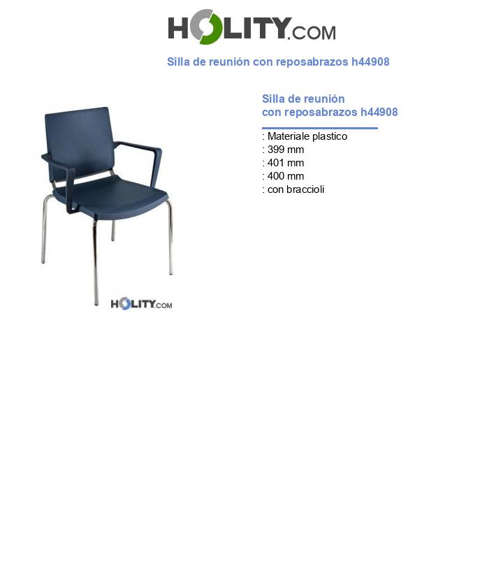 Silla de reunión con reposabrazos h44908