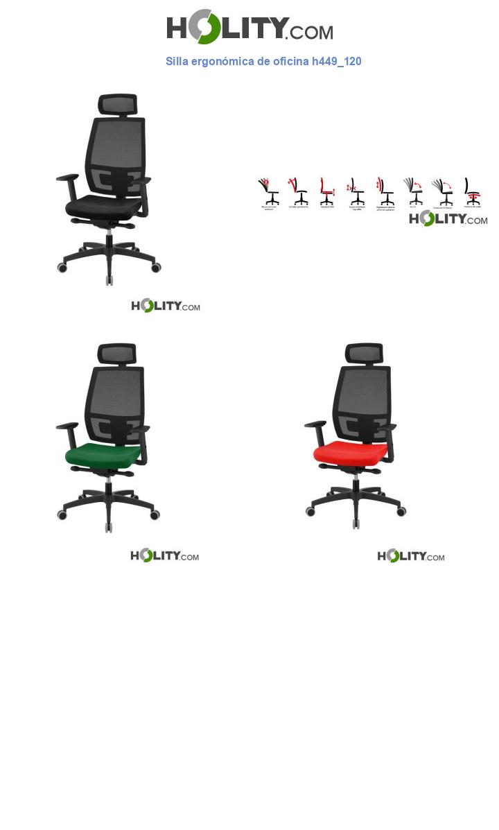 Silla ergonómica de oficina h449_120