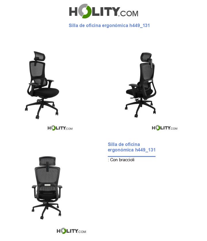 Silla de oficina ergonómica h449_131