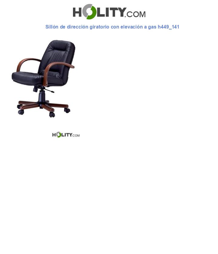 Sillón de dirección giratorio con elevación a gas h449_141