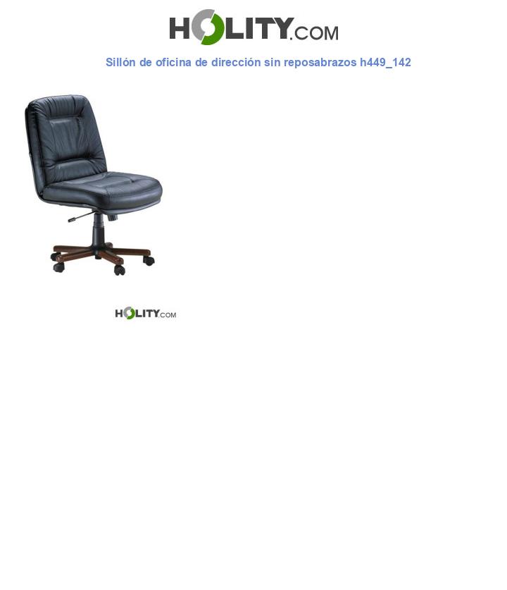 Sillón de oficina de dirección sin reposabrazos h449_142