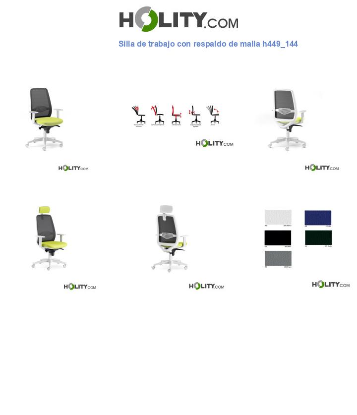 Silla de trabajo con respaldo de malla h449_144