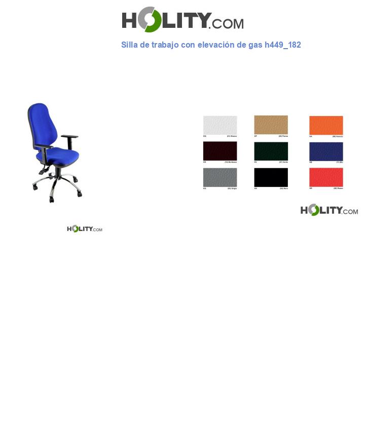 Silla de trabajo con elevación de gas h449_182