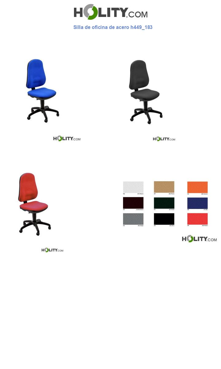 Silla de oficina de acero h449_183