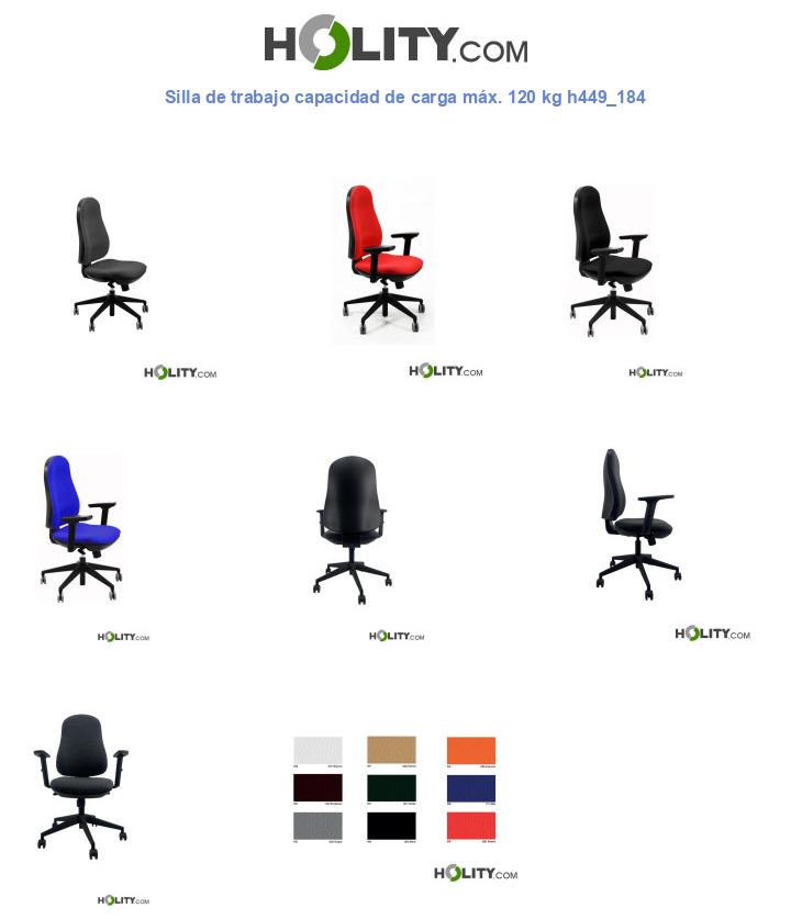 Silla de trabajo capacidad de carga máx. 120 kg h449_184