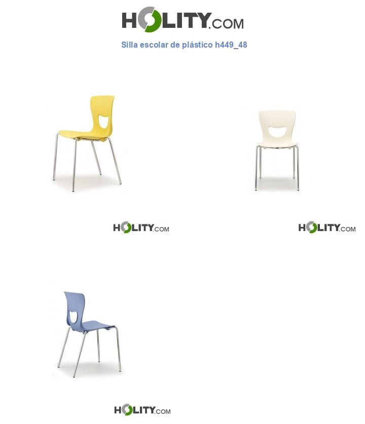 Silla escolar de plástico h449_48