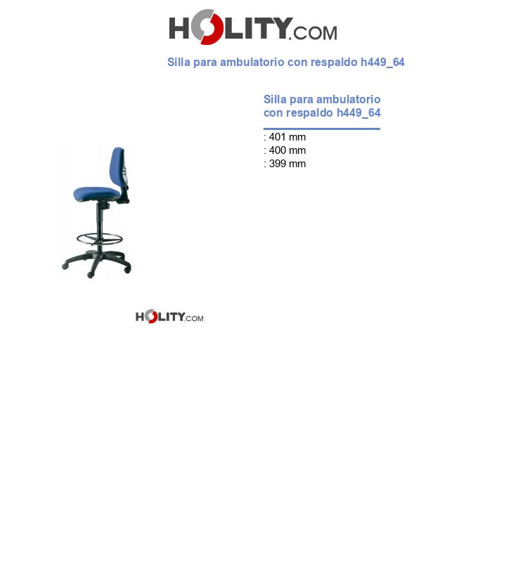 Silla para ambulatorio con respaldo h449_64
