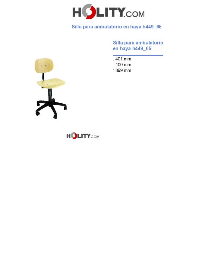 Silla para ambulatorio en haya h449_65